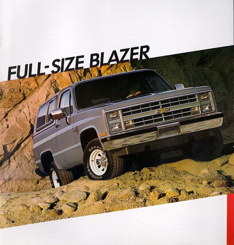 1986 Chevrolet Blazer Brochure